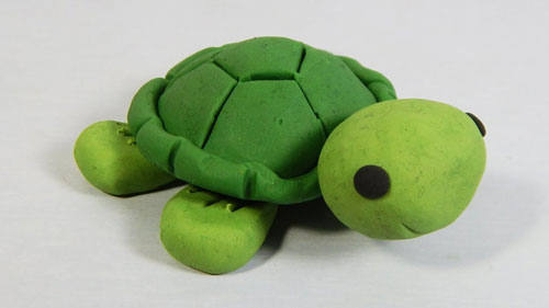 черепаха поделка для детей из пластилина