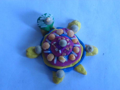 черепаха поделка для детей из пластилина 2