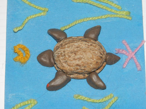 черепаха поделка для детей из пластилина 4