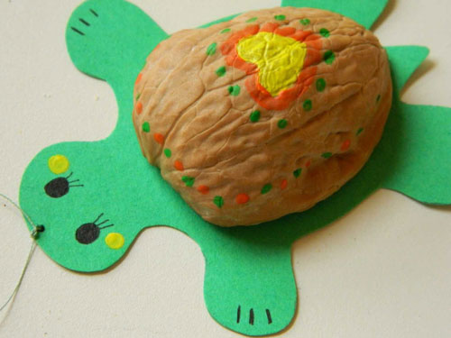 черепаха поделка для детей из бумаги