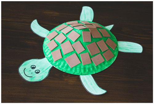 Черепаха поделка для детей 5