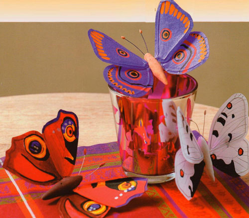 поделки из бумаги и картона бабочка для детей 9