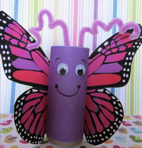 поделки из бумаги и картона бабочка для детей 8