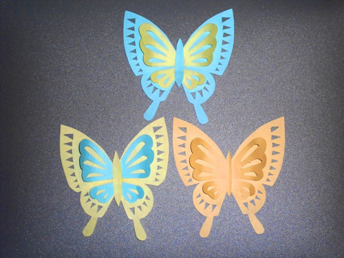 поделки из бумаги и картона бабочка для детей 3