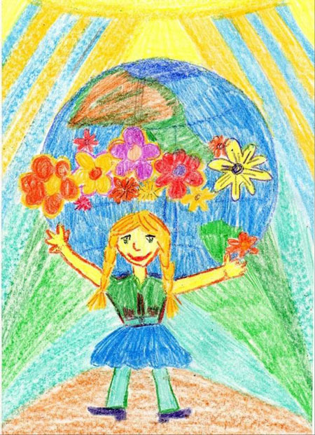 детские рисунки на тему день защиты детей 3