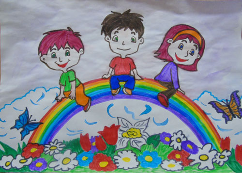 рисунки ко дню защиты детей 1 июня для срисовки