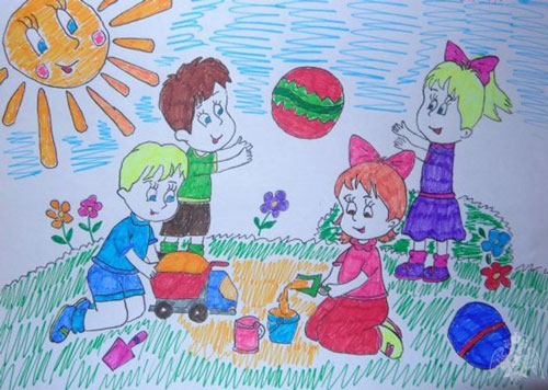 рисунки ко дню защиты детей 1 июня для срисовки 4