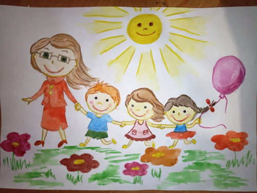 Рисунки ко Дню защиты детей 6