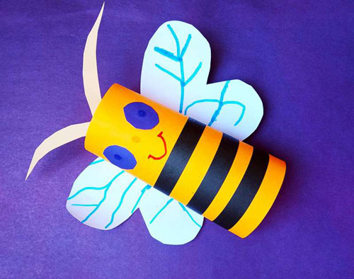 простая поделка насекомое для детского сада из бумаги 13