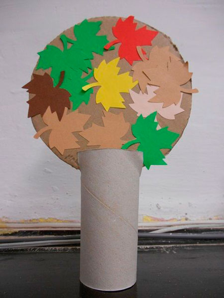 осенняя поделка дерево своими руками в детский сад 8