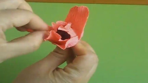 поделка оригами из бумаги тюльпан 3