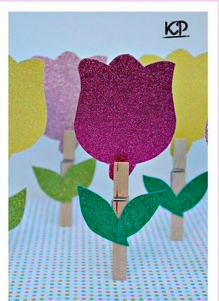 поделки цветы из бумаги тюльпан 6