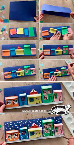 поделки из цветной бумаги в детский сад своими руками 7