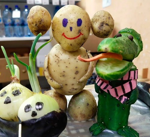 поделки из картошки в детский сад фото 10