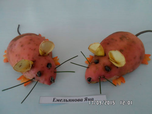 поделки из картошки в детский сад фото 9