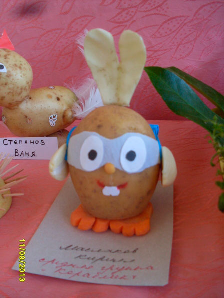 поделки из картошки в детский сад фото 4