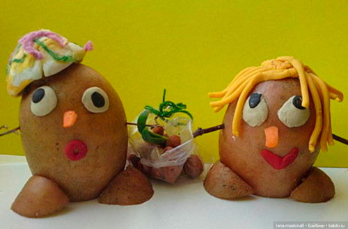 поделки из картошки в детский сад фото