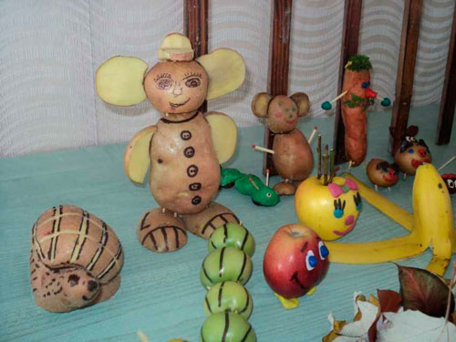 поделки из картошки в детский сад на тему осень своими руками 5