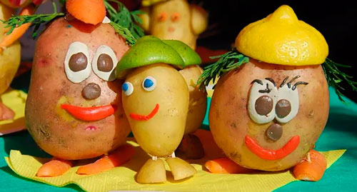 поделки из картошки в детский сад на тему осень своими руками 3