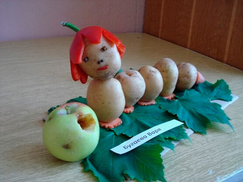 поделки из картошки в детский сад на тему осень 7
