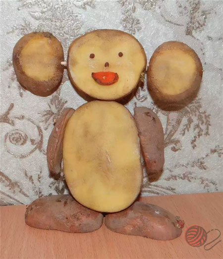 поделки из картошки в детский сад на тему осень 2