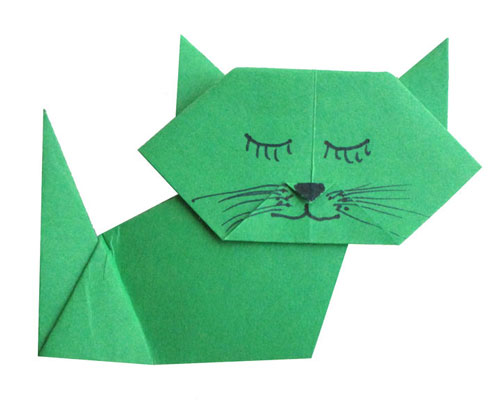 как сделать кота из бумаги своими руками для начинающих 5