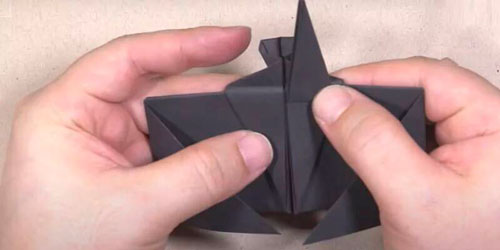 летучая мышь из бумаги своими руками оригами для детей 8