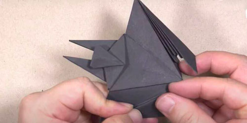 летучая мышь из бумаги своими руками оригами для детей 10