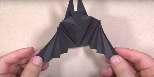 летучая мышь из бумаги своими руками оригами для детей 11