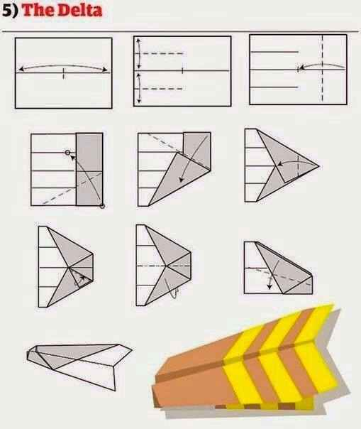 схемы летающих самолетиков из бумаги 5