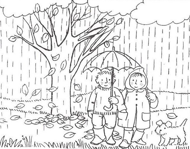 раскраски на тему осень для детей 4-5 лет в детском саду 3