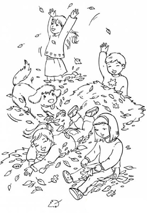 раскраски на тему осень для детей в детском саду 7