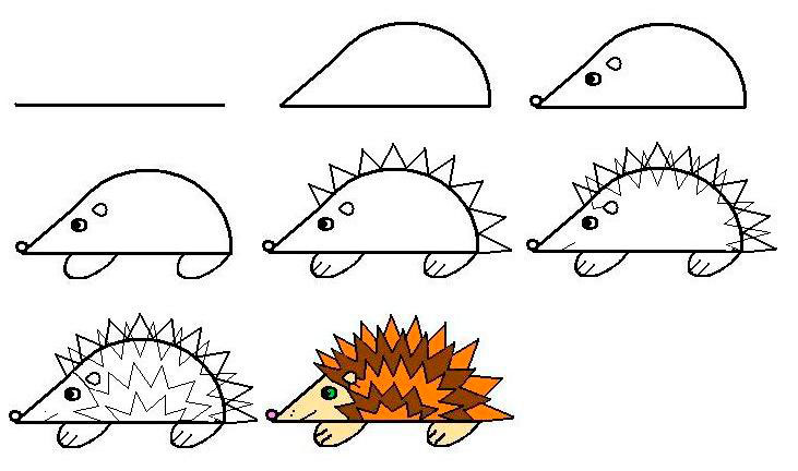 рисунок на тему осень в детский сад ребенку 6 лет карандашом 3