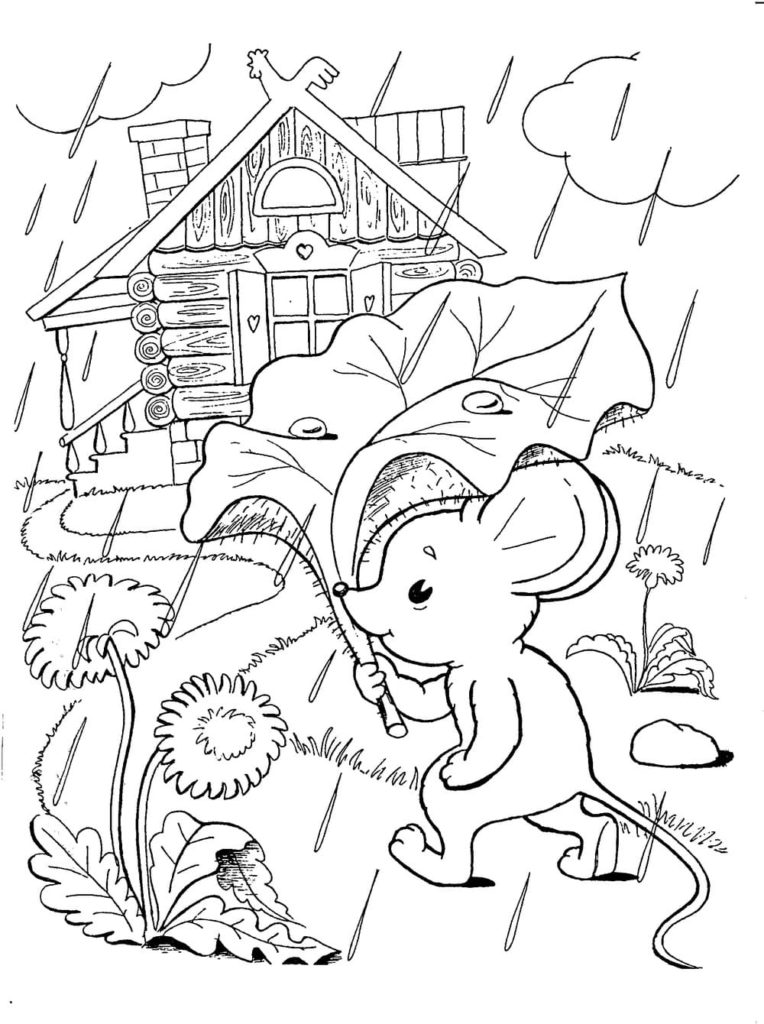 раскраски на тему осень для детей в детском саду распечатать 4