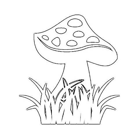 Вытынанки на тему осень гриб