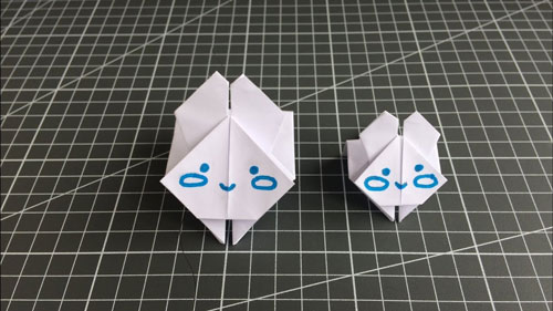 Оригами из бумаги кролик 3