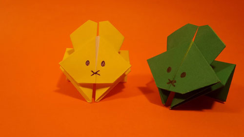 Оригами из бумаги кролик 4