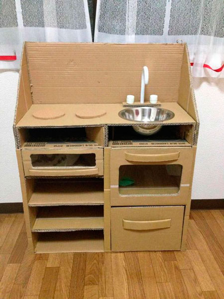кухня из картона для ребенка 7
