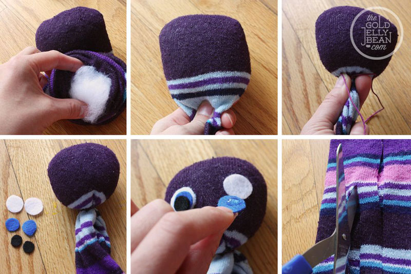 игрушки из носков своими руками для начинающих пошагово 10