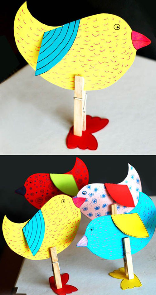 птичка оригами из бумаги для детей 2