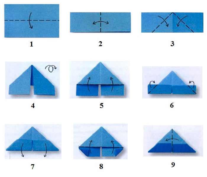 оригами снежинка из бумаги 6