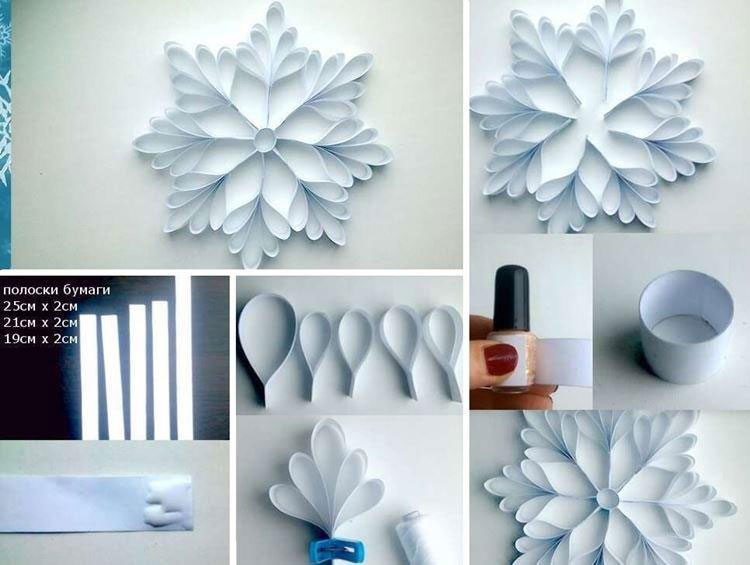 оригами снежинка из бумаги 10