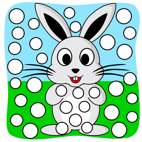 аппликация кролик из пластилина 7