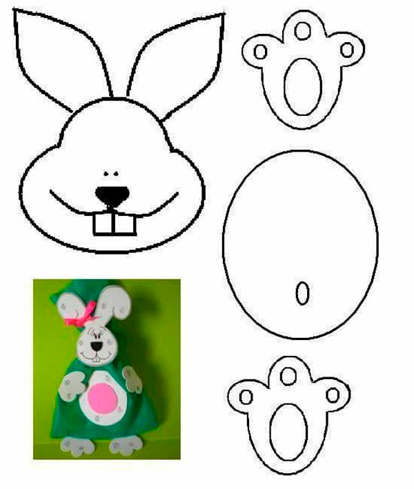 аппликация кролик в детском саду 7