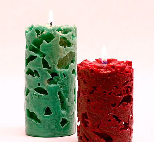 декоративные свечи своими руками на Новый год 8