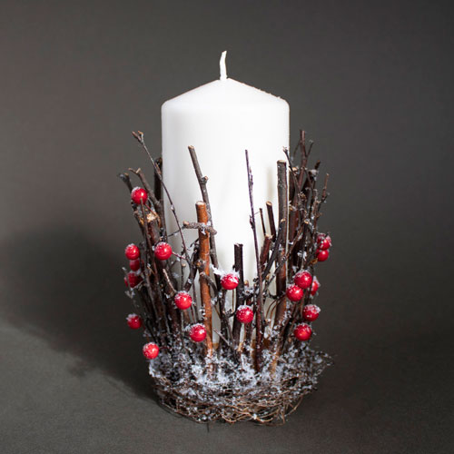 декоративные свечи своими руками из подручных материалов 2