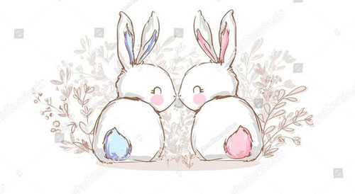 детские рисунки кроликов для срисовки 5