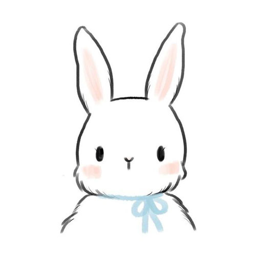 детские рисунки кроликов для срисовки 3