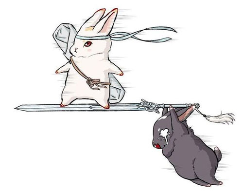 лёгкие рисунки кроликов для срисовки для детей карандашом 3