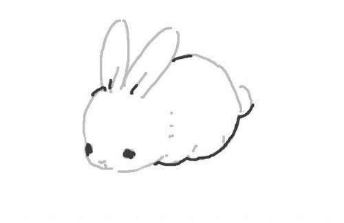 Легкие и красивые рисунки кролика для срисовки для детей